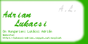 adrian lukacsi business card
